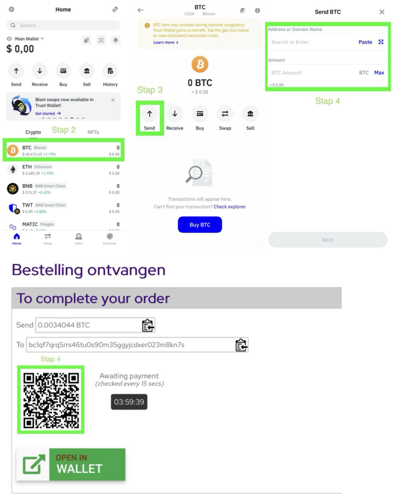 Betalen met Apple Pay via Bitcoin