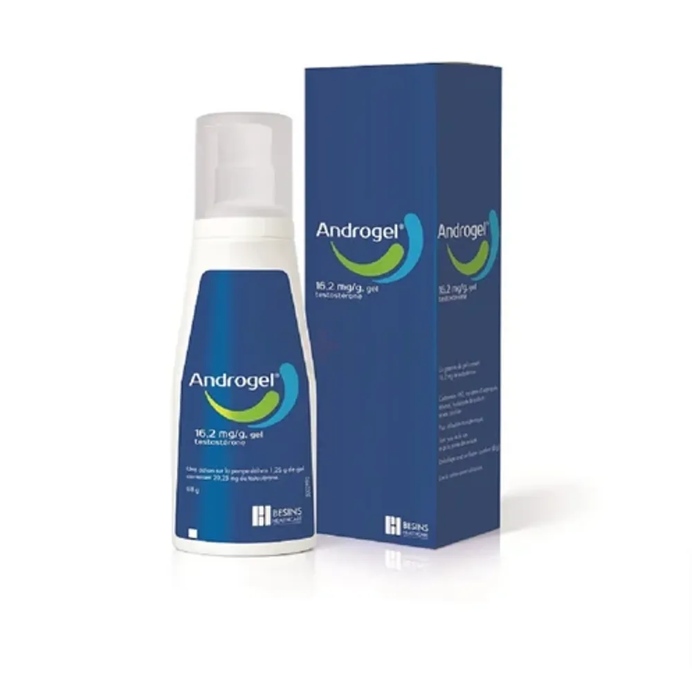 Flacon en doos met Androgel